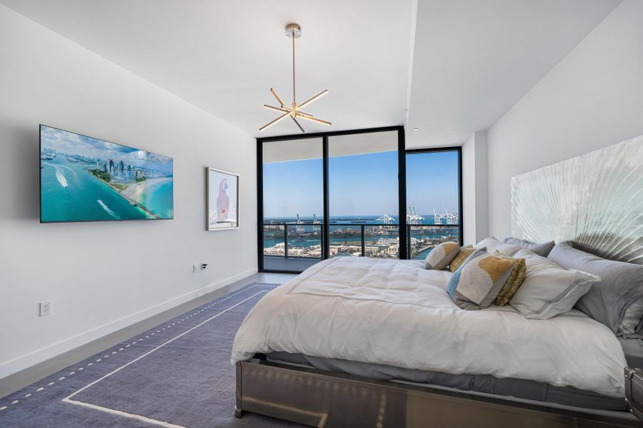 Furnished interior view inside a new home in , Miami Beach (Image 13).