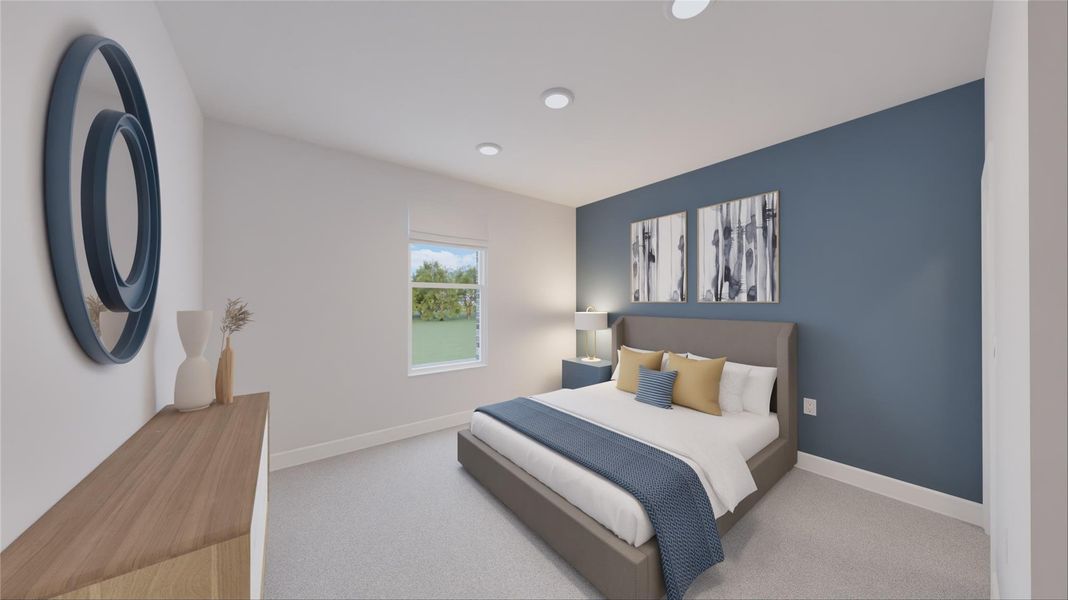 Furnished interior view inside a new home in Oakberry Trails, Waller (Image 26). Furnished interior view inside a new home in Oakberry Trails, Waller (Image 26).