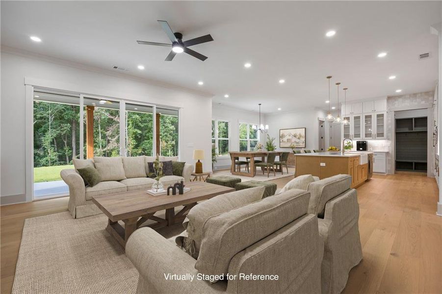 Furnished interior view inside a new home in , Winder (Image 10).