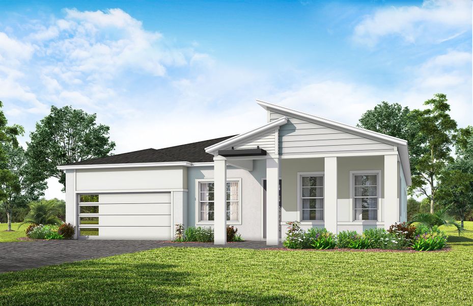 Representative exterior photo of a completed home built from the Mahogany by Pulte Homes in Avera, Orlando, FL (Image 9).