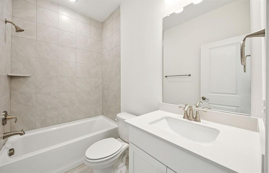 Secondary bathroom *real home pictured Secondary bathroom *real home pictured