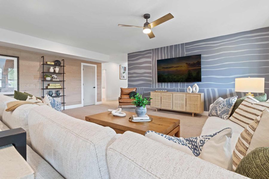 Representative furnished interior of a home built from the The Wynstone by David Weekley Homes in Ellis, Marietta (Image 3).