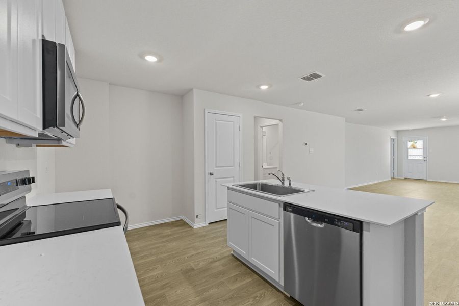 Furnished interior view inside a new home in Spring Valley, New Braunfels (Image 6).
