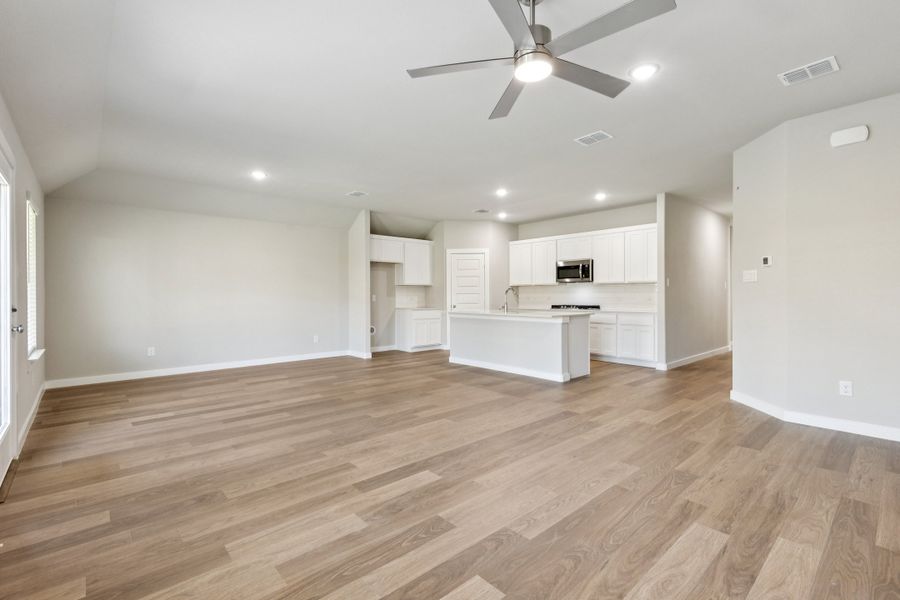 Open Floor Plan in the Emmy II home plan by Trophy Signature Homes - REPRESENTATIVE PHOTO Open Floor Plan in the Emmy II home plan by Trophy Signature Homes - REPRESENTATIVE PHOTO