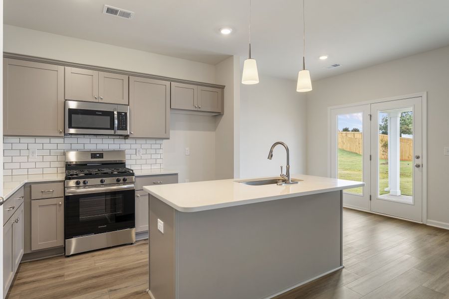 Furnished interior view inside a new home in Wingate, Inman (Image 5). Furnished interior view inside a new home in Wingate, Inman (Image 5).