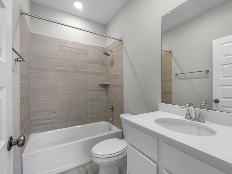 Furnished interior view inside a new home in Mason Woods, Cypress (Image 8).