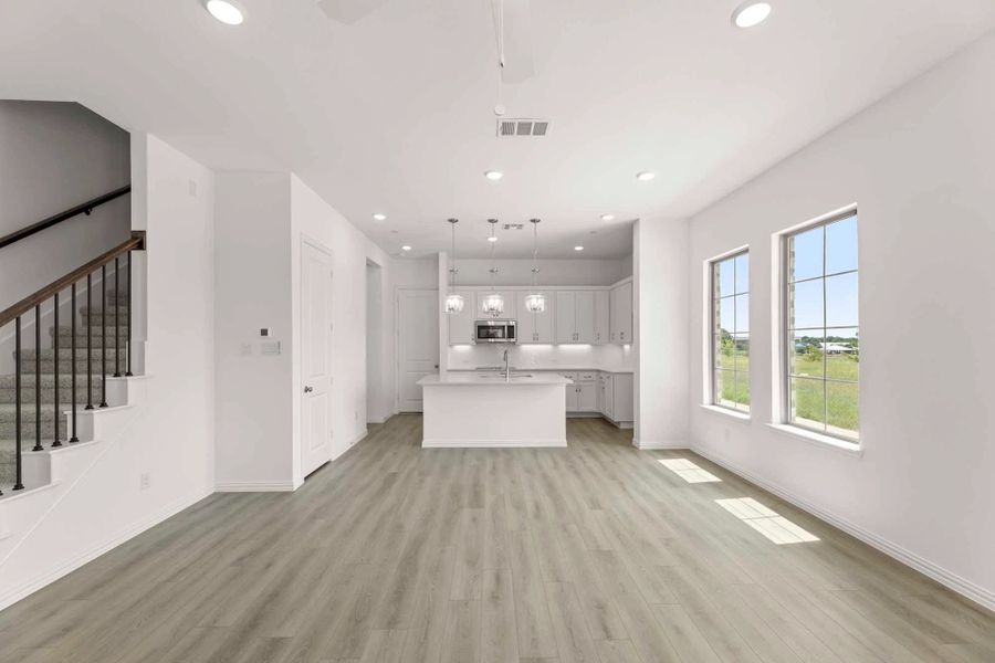 Open Kitchen-Living-Dining Room Representative Photo