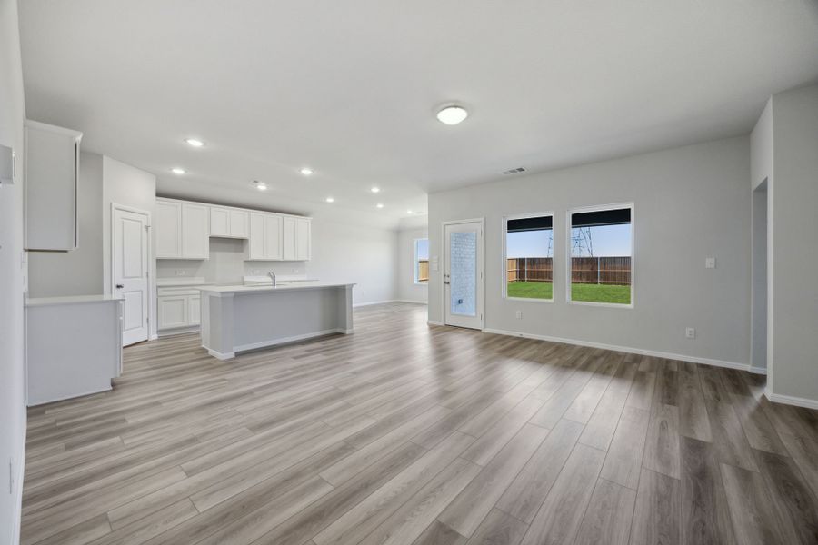Representative unfurnished interior of a home built from the Isla II by Megatel Homes in Venetian, Celina (Image 7).