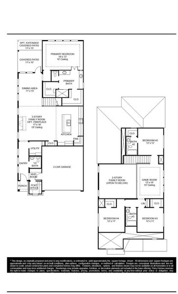 2D floor plan layout of this home in Easton Park, Austin, TX (Image 2). 2D floor plan layout of this home in Easton Park, Austin, TX (Image 2).