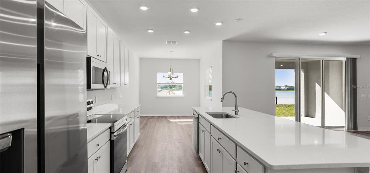 Furnished interior view inside a new home in The Crossings - Single-Family Homes, St. Cloud (Image 10).