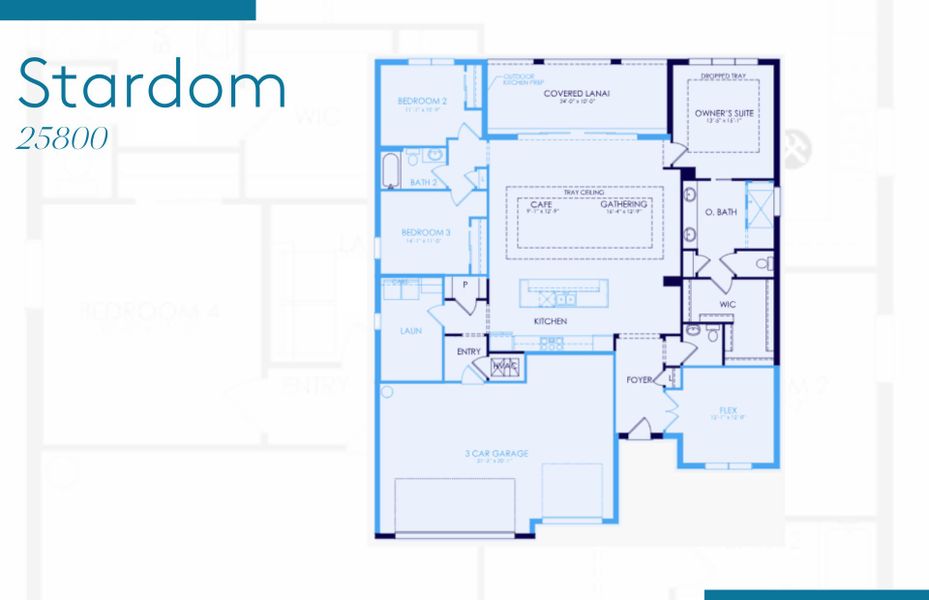 2D floor plan layout of this home in Terreno, Naples, FL (Image 4).
