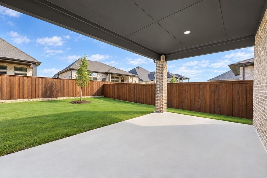 Exterior details and patio area of a home in The Ridge at Northlake, Northlake (Image 3).