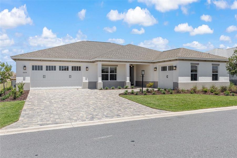 Front exterior of a new home in , Ocala, FL, highlighting curb appeal (Image 21). Front exterior of a new home in , Ocala, FL, highlighting curb appeal (Image 21).
