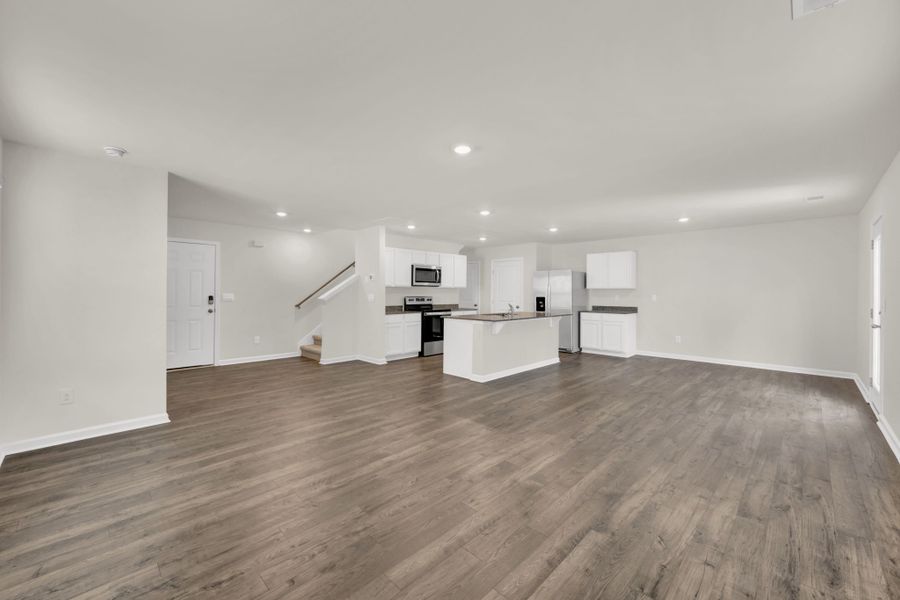Representative unfurnished interior of a home built from the Aisle by D.R. Horton in Hawk's Ridge, Rossville (Image 13). Representative unfurnished interior of a home built from the Aisle by D.R. Horton in Hawk's Ridge, Rossville (Image 13).