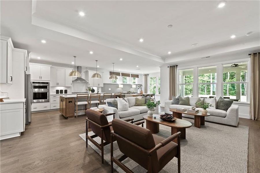 Furnished interior view inside a new home in Watermist at Mirror Lake, Villa Rica (Image 10).