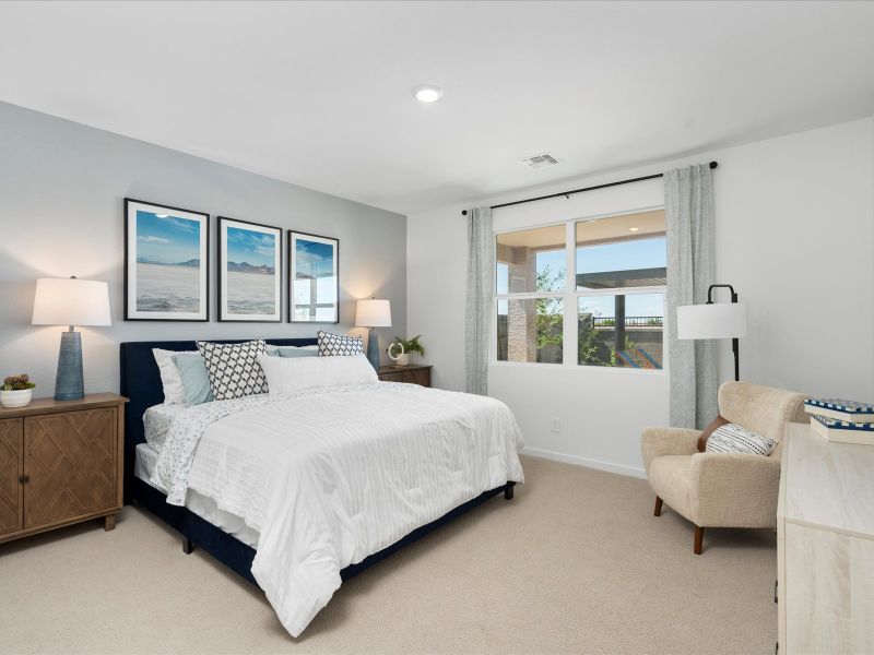 Bedroom in Lark Floorplan at Silva Farms