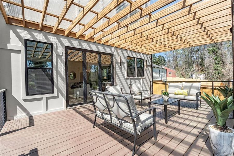 Exterior details and patio area of a home in , Atlanta (Image 28). Exterior details and patio area of a home in , Atlanta (Image 28).