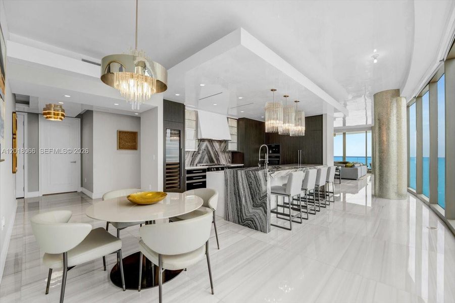 Furnished interior view inside a new home in The Estates at Acqualina, Sunny Isles Beach (Image 5). Furnished interior view inside a new home in The Estates at Acqualina, Sunny Isles Beach (Image 5).