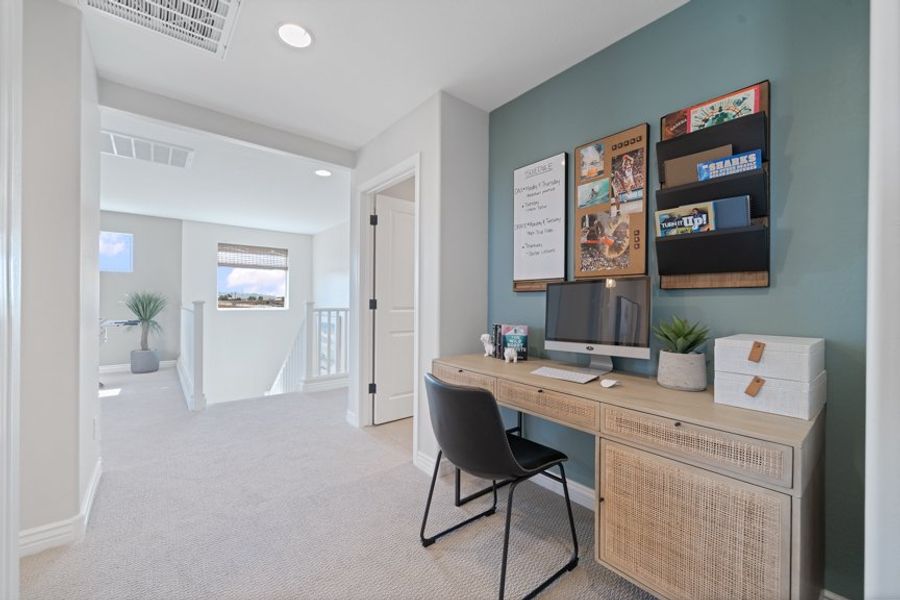 Furnished interior view inside a new home in Combs Ranch, San Tan Valley (Image 22).
