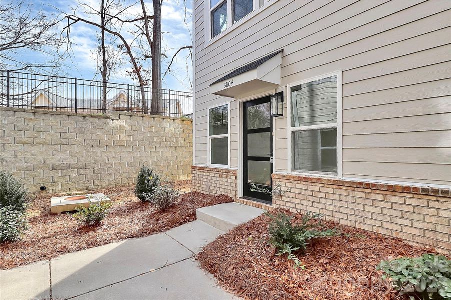 Exterior details and patio area of a home in , Charlotte (Image 24).