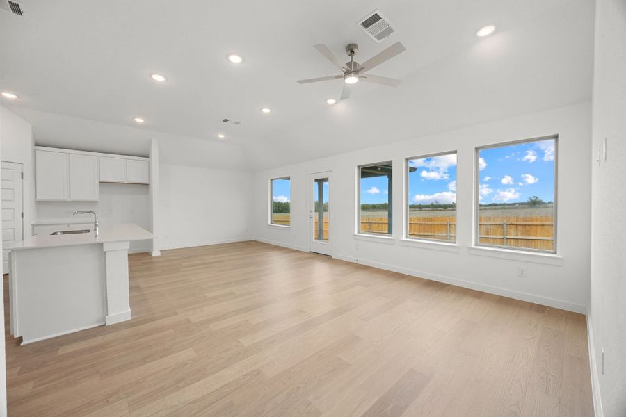 Representative unfurnished interior of a home built from the Brazos | Prairie Winds by Trophy Signature Homes in Prairie Winds, Hutto (Image 14).