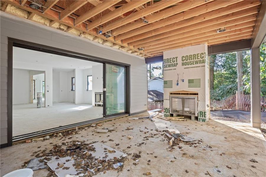 In-progress construction of a new home in , Brookhaven, GA (Image 6).