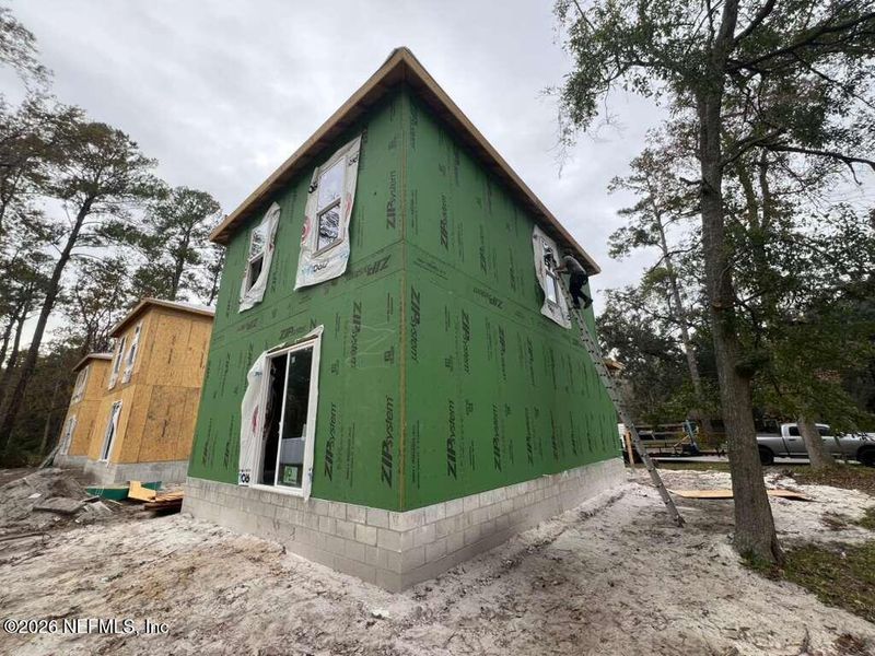 In-progress construction of a new home in , Jacksonville, FL (Image 9).