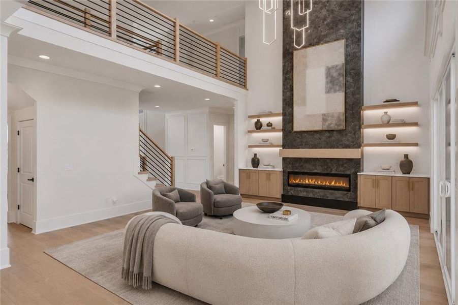 Furnished interior view inside a new home in , Grayson (Image 48).