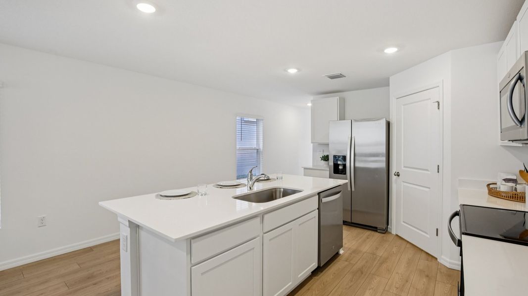 Furnished interior view inside a new home in Angeline, Land O' Lakes (Image 14).