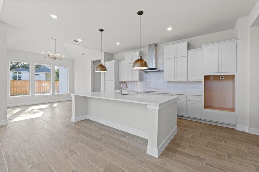 Furnished interior view inside a new home in Parmer Ranch, Georgetown (Image 6).