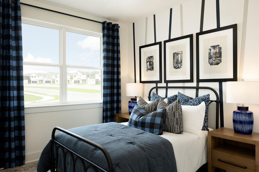 Furnished interior view inside a new home in Freedom at Anthem, Kyle (Image 8).
