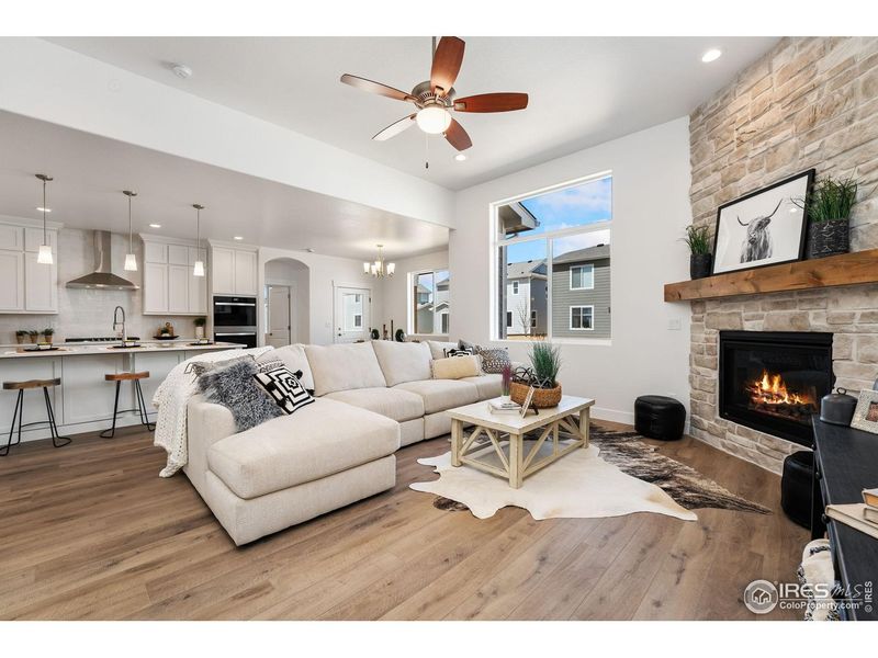 Furnished interior view inside a new home in Prairie Song, Windsor (Image 16).