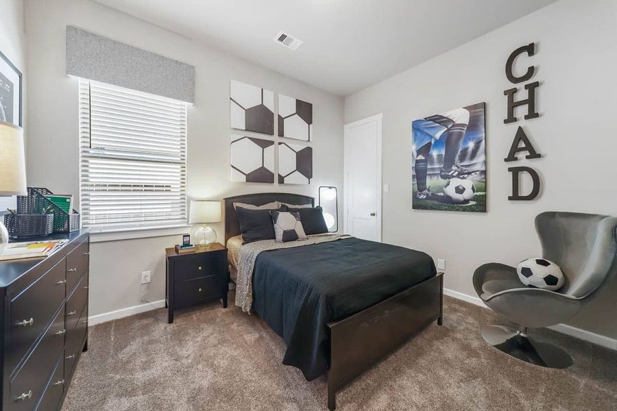 Furnished interior view inside a new home in The Trails, New Caney (Image 33).