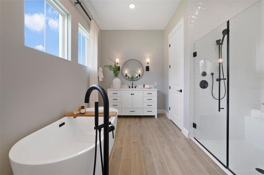 Furnished interior view inside a new home in Eden Preserve, Altamonte Springs (Image 11).