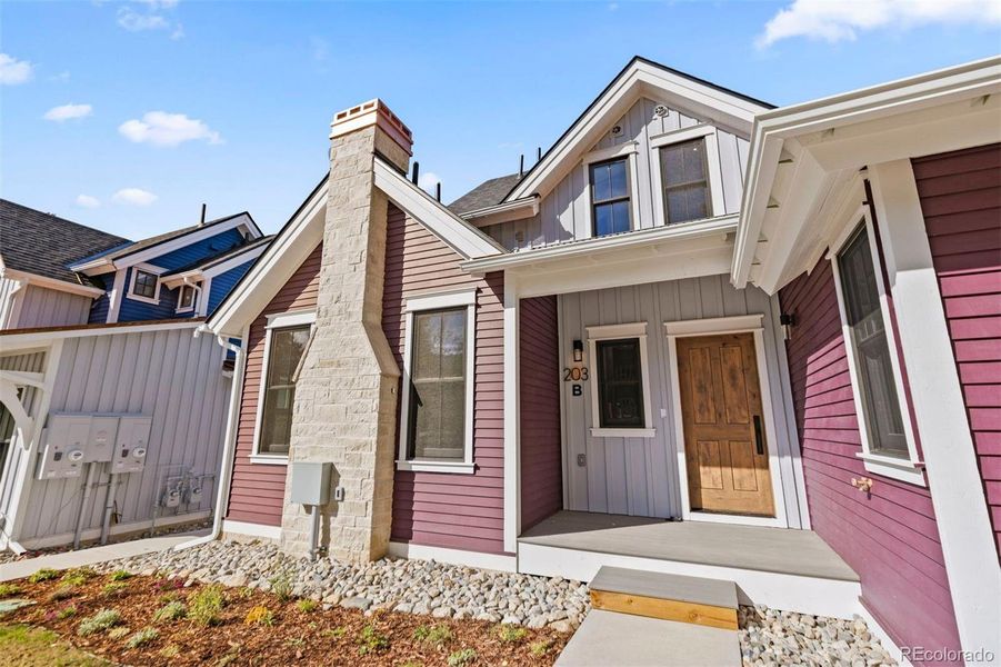 Exterior details and patio area of a home in , Breckenridge (Image 4).