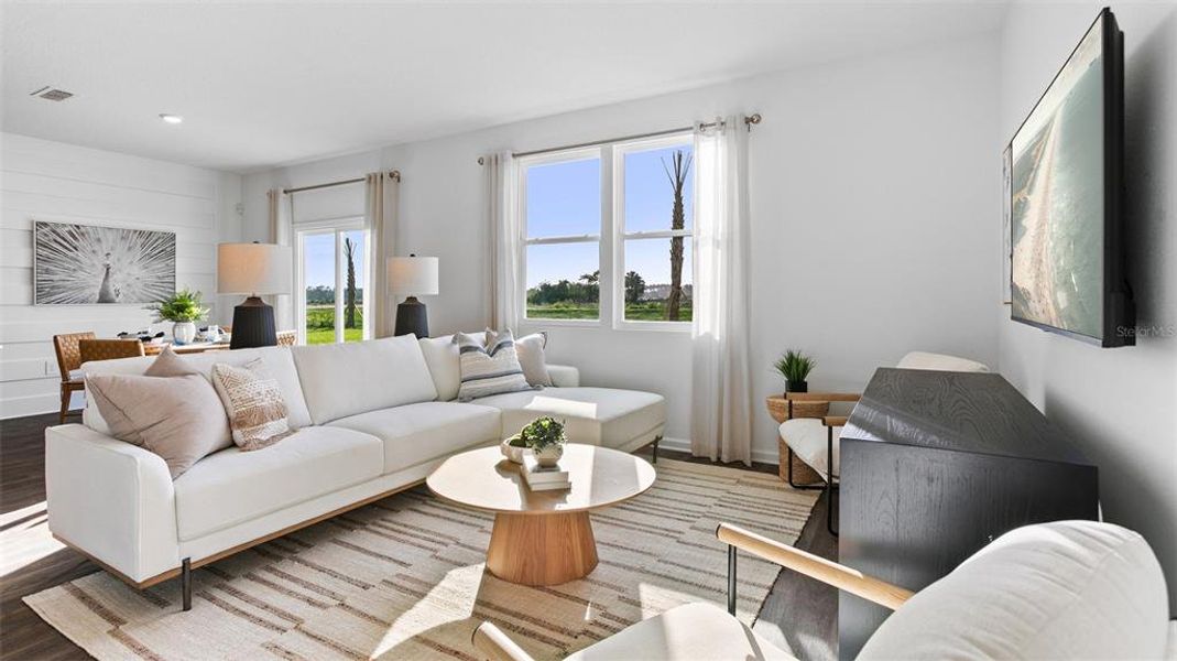 Furnished interior view inside a new home in Entrada, St. Augustine (Image 7). Furnished interior view inside a new home in Entrada, St. Augustine (Image 7).