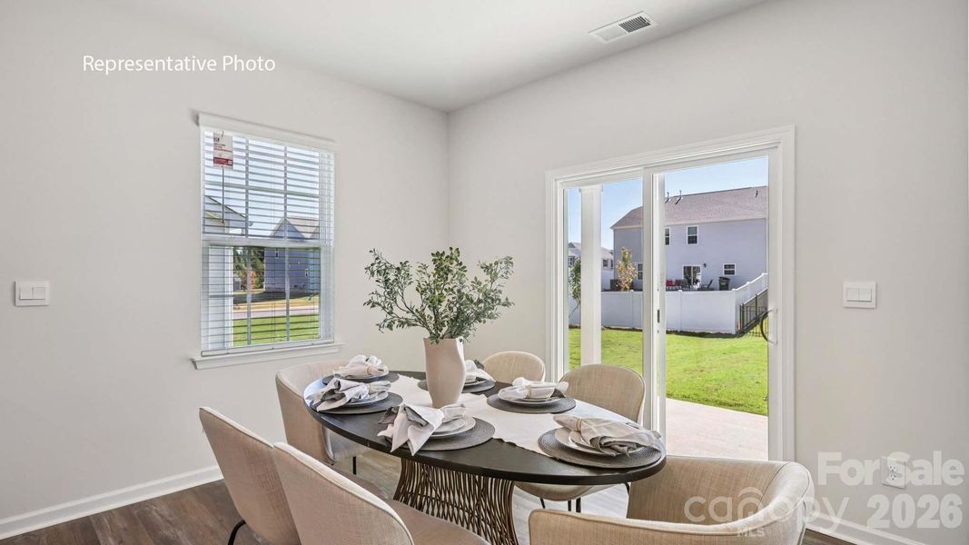 Furnished interior view inside a new home in Villages of Maiden, Maiden (Image 3).
