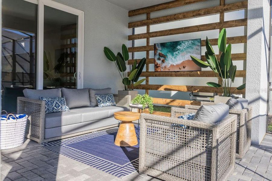Furnished interior view inside a new home in , Clermont (Image 82).