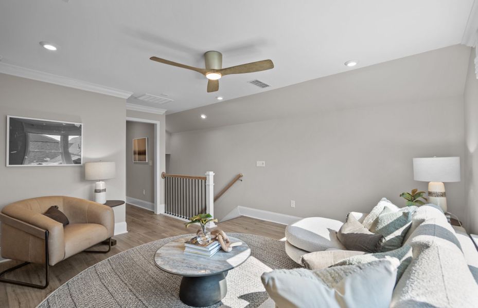 Furnished interior view inside a new home in The Haven at Riverlights, Wilmington (Image 8).