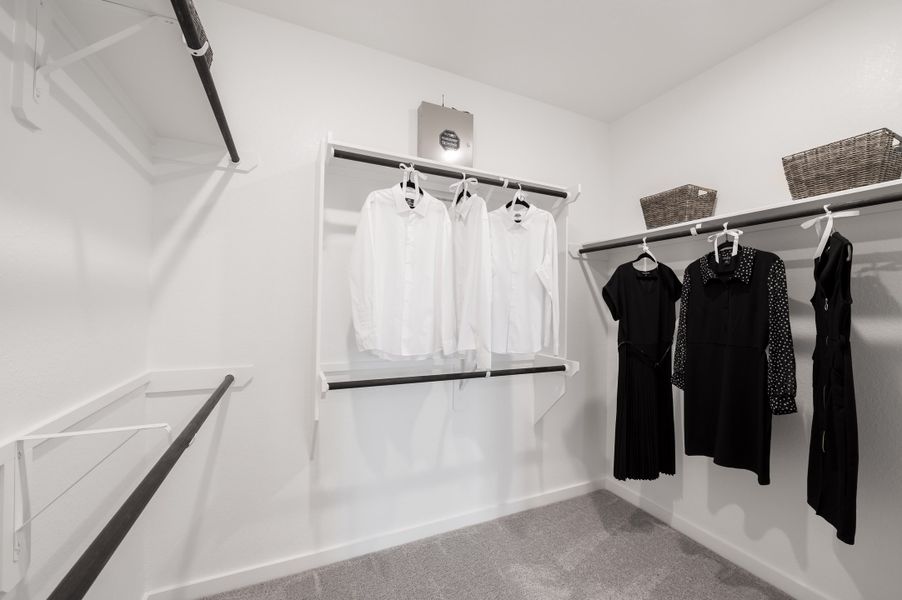 Representative furnished interior of a home built from the Caddo by Tri Pointe Homes in Mason Woods, Cypress (Image 53).