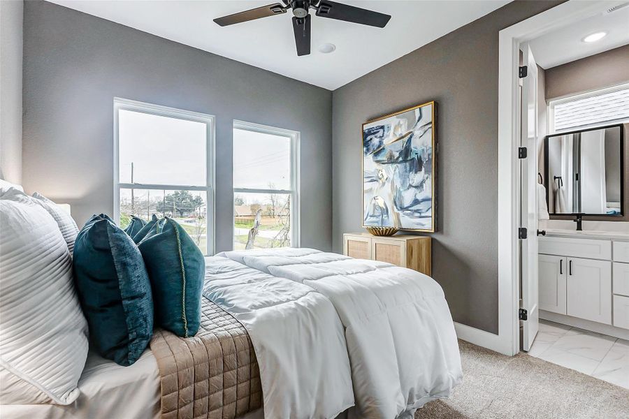 Furnished interior view inside a new home in , Houston (Image 33).