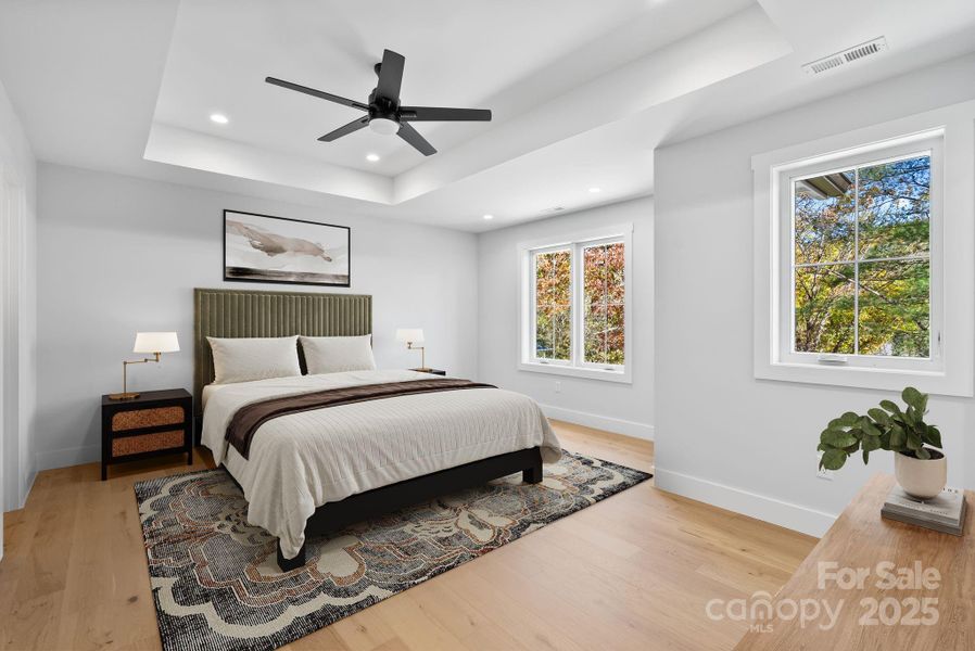 Furnished interior view inside a new home in , Weaverville (Image 18).