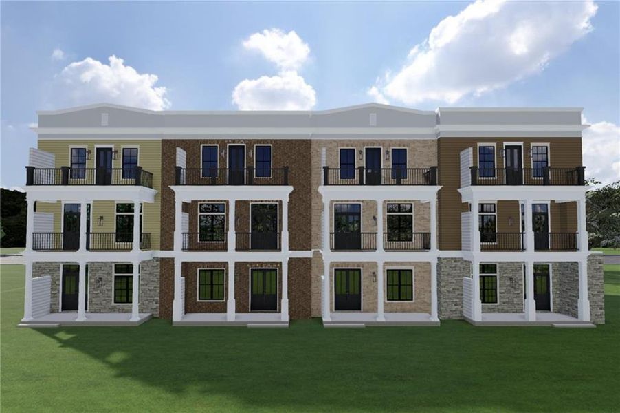 Front exterior of a home in the Wills Overlook community, located in Alpharetta, GA (Image 3).