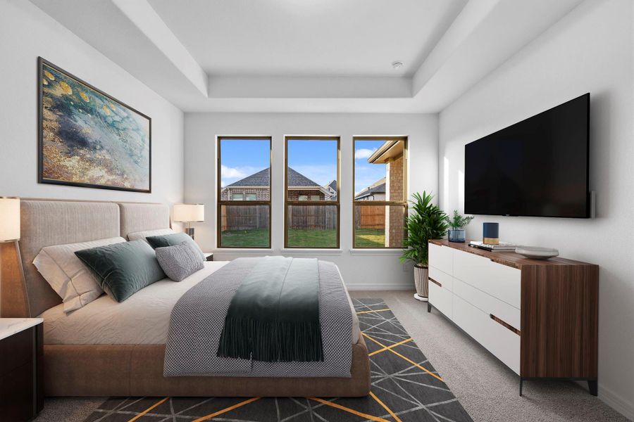 Furnished interior view inside a new home in Brookewater, Rosenberg (Image 12).