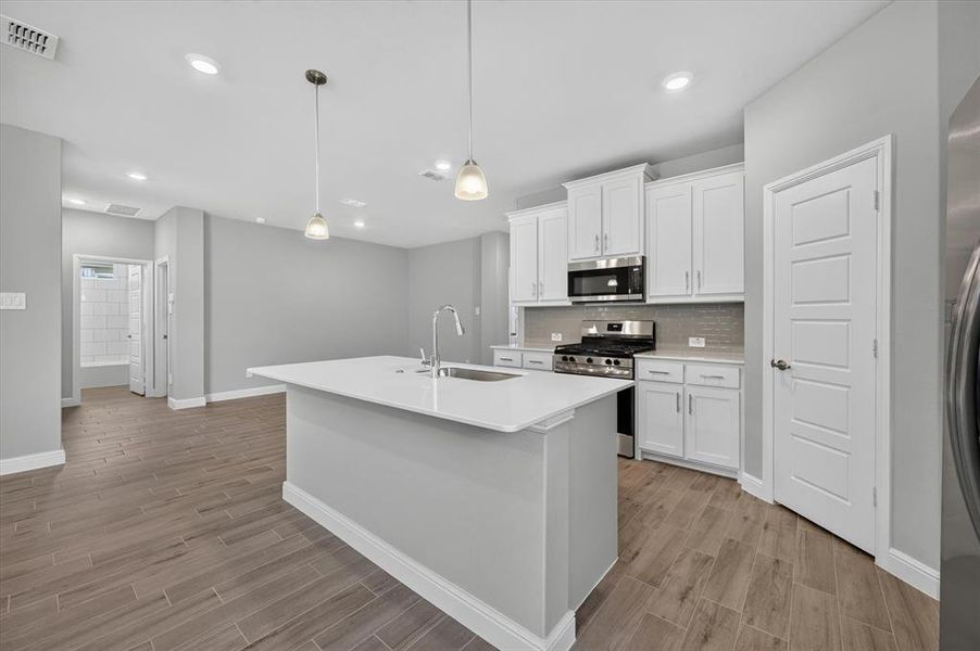 Furnished interior view inside a new home in , Justin (Image 5).
