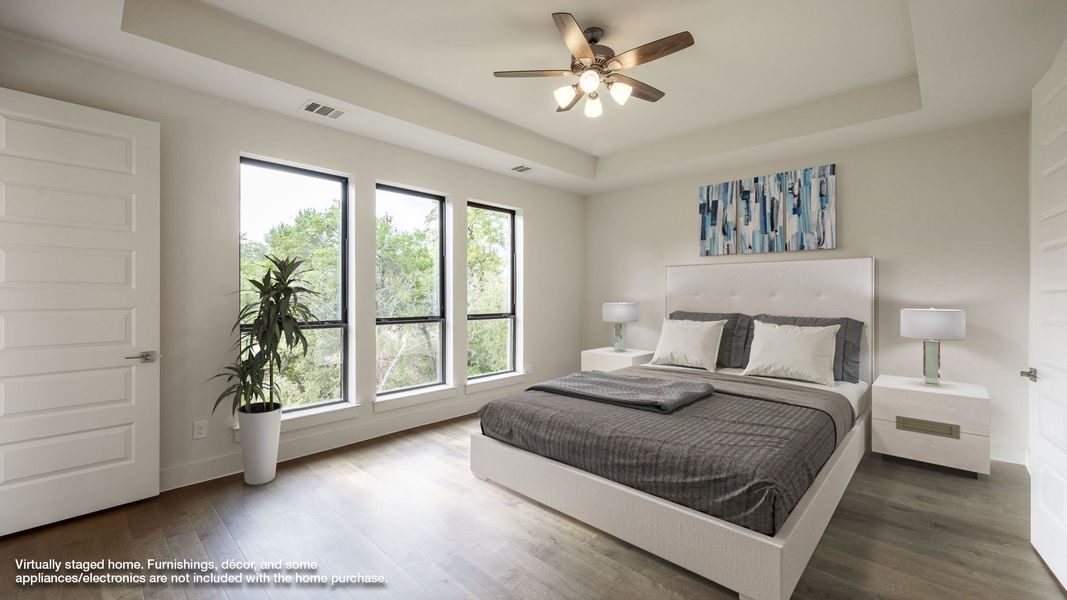 Furnished interior view inside a new home in Palmera Ridge 70', Leander (Image 5).