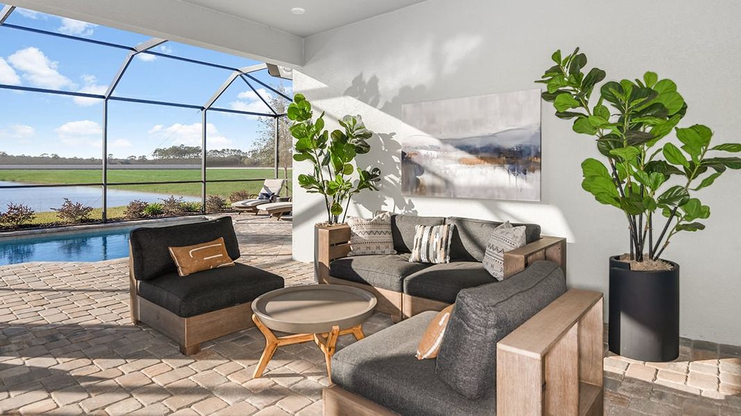 Representative exterior details of a home built from the Lazio by Taylor Morrison in Center Lake Ranch Community Group Page, St. Cloud (Image 3).