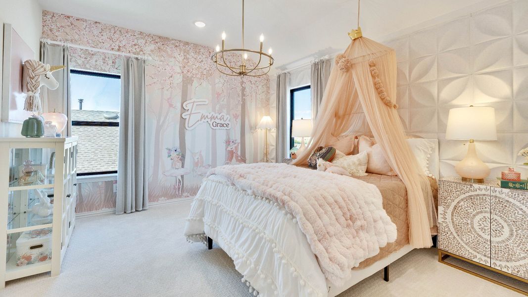 Representative furnished interior of a home built from the Elm by Brightland Homes in Aldeana, Bonney (Image 19).