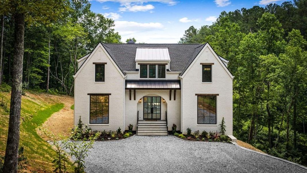 Front exterior of a new home in , Ellijay, GA, highlighting curb appeal (Image 34). Front exterior of a new home in , Ellijay, GA, highlighting curb appeal (Image 34).