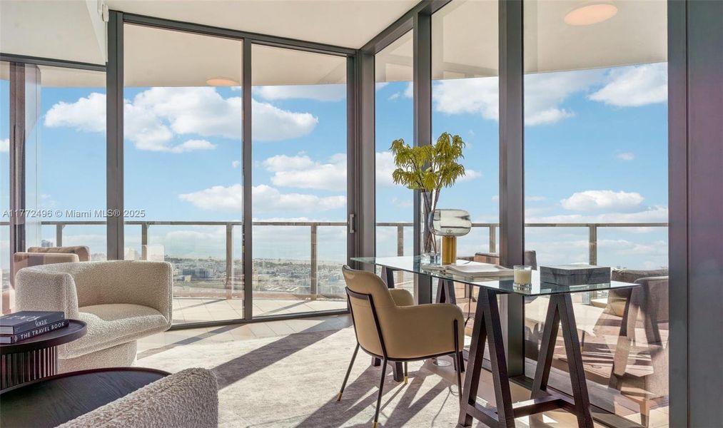 Furnished interior view inside a new home in , Miami Beach (Image 18).